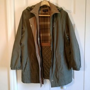 Braeton Hunter green car coat